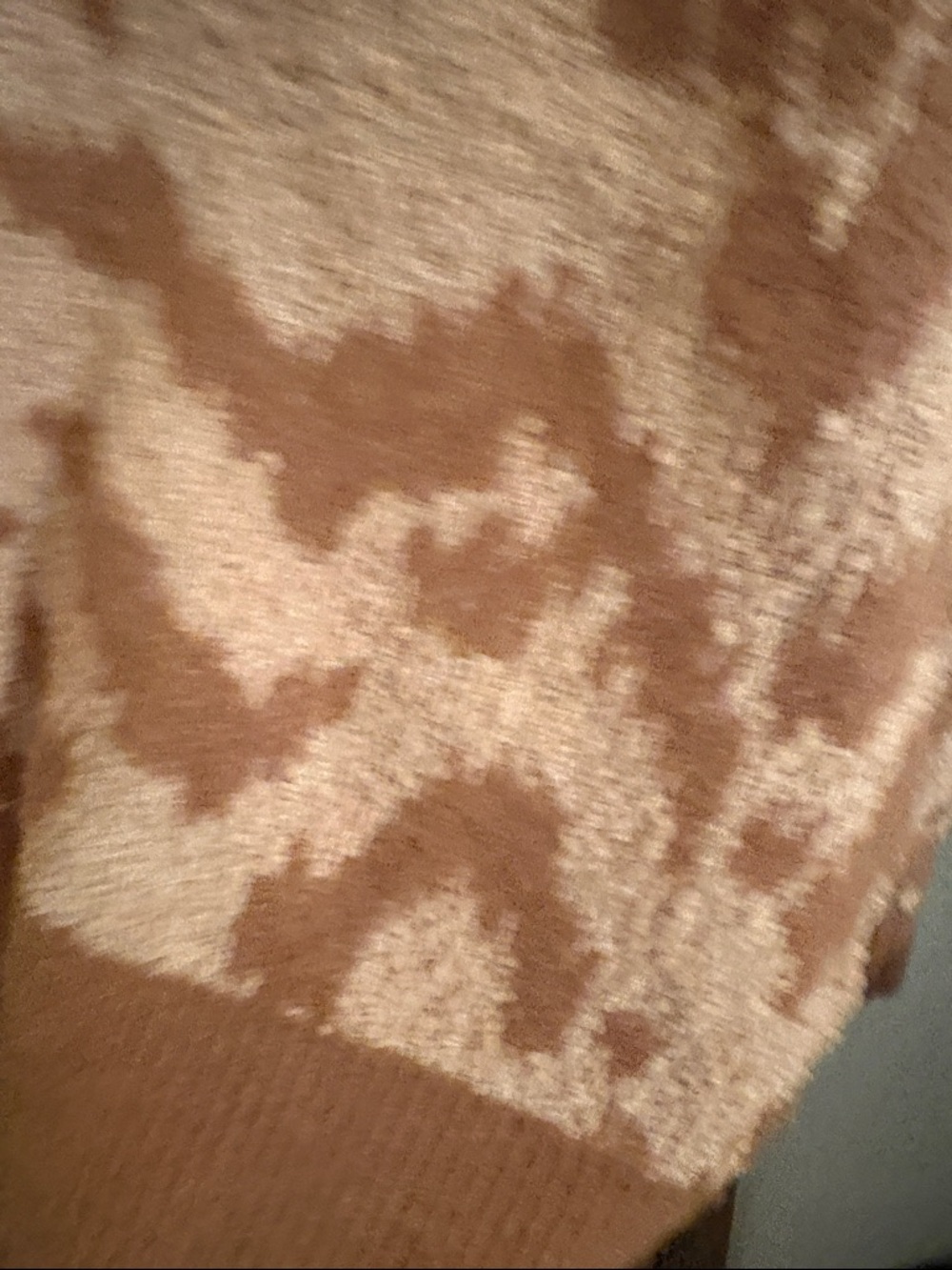 Ulla Johnson Two-Tone Taupe Patterned Crewneck Sweater - Picture 2 of 4